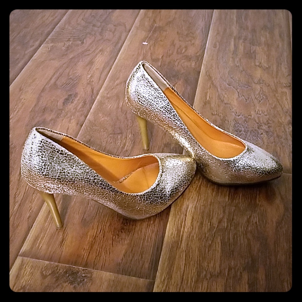 Gold heels
